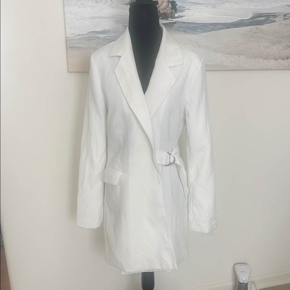 Tiger mist White Double-Breasted Blazer